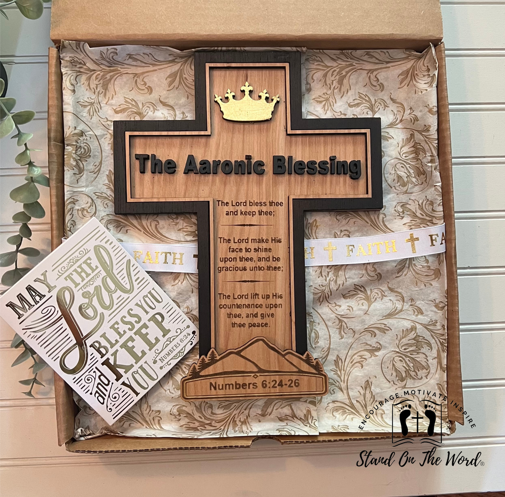 The Aaronic Blessing Cross Wall Decor — Numbers 6:24–26