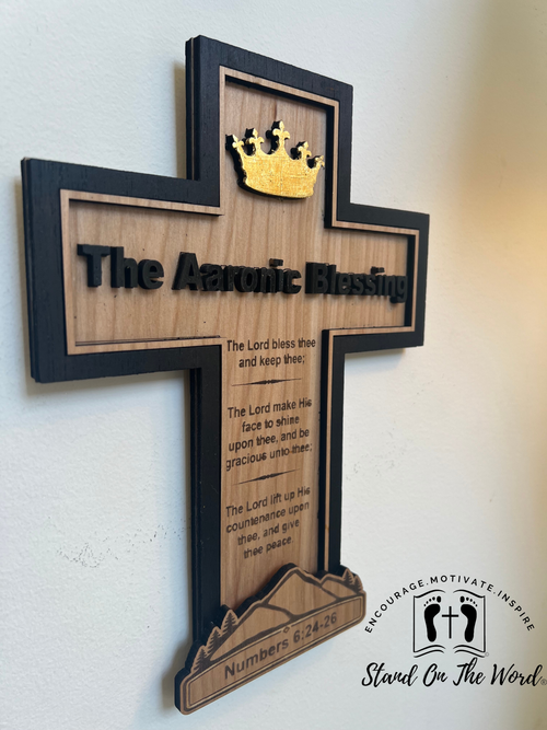 The Aaronic Blessing Cross Wall Decor — Numbers 6:24–26